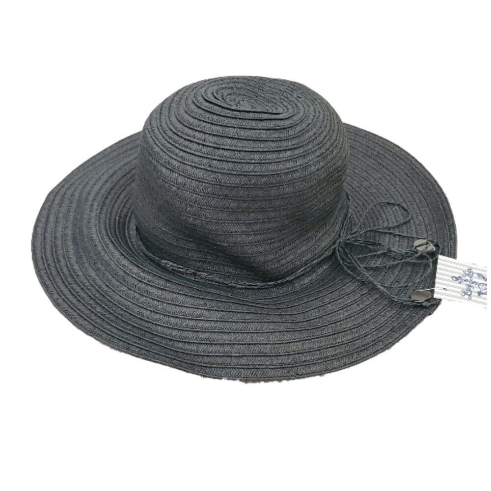 NWT! Lucy Love Black Floppy Beach Hat